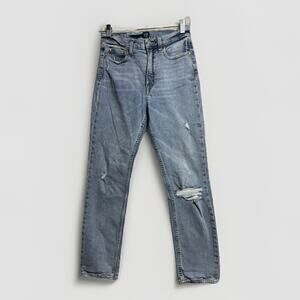Gap 1969 Jeans Women Size 4 Blue Cigarette High Rise Light Wash Stretch Denim